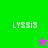 Green and purple display 'LYSSiS' text with a star icon changing color between frames