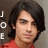 A person with dark shoulder-length hair wearing a red shirt appears in four with text and symbol changes