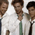 Animated sequence showing multiple young men in formal attire, one drinking from a bottle.