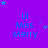 Purple background with repeated 'ul Miss Merry' text and scattered blue stars in a