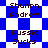 Blue and white checkered background with repeated text 'Shunn Andrew' and 'Russia Sucks' in brown pixelated font