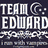 six distinct featuring text and images related to 'Team Edward' from Twilight, with one showing a person in formal attire