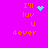 Pixelated text 'I'll luv u 4ever' on bright pink background with animated cyan heart and starburst symbols.