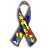 Static 48x48 pixel icon of a colorful awareness ribbon with multicolored segments on a white background.
