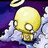 A pixelated angel with a yellow head, white wings, and a halo floats above clouds against a purple background, with text reading "Even Heaven Is Hell Without You.".