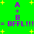 Green background with yellow stars, purple text 'A + B = BFFL!!!' repeated twice in a with slight variations in spacing and star positions