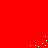 Red background with scattered white pixel clusters forming abstract patterns across the frame.