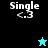 Four display 'Single <.3' text with a star icon changing color and background