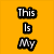 Yellow background with black text reading 'This Is My' and 'Werewolf Face', a person's name overlaid on their face, and a gray