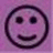 A pixelated smiley face on a purple background next to text reading "Lefties Have the Most Fun!!!!!" in white block letters.