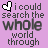 A static image with a purple background displays repeated text and icons in , featuring the words 'i could search the whole world through' and 'but i'll never find another who is just like...' followed by multiple instances of 'you' next to small white arrow symbols