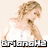 Pixelated image of a blonde woman in a white dress with text "BrianaH2" below her, and a second image showing the same woman with text "Is Taylor Swift's" overlaid on an orange background.