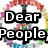 six pixelated with bold text overlays and varied backgrounds including abstract patterns, a peace sign, and a figure in motion