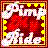 Pixelated static icon featuring a red central shape with white and yellow elements, framed by a multi-colored border on a dark background.