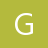 A pixelated white capital letter G on a solid olive-green background with no additional elements or text.