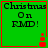 Green background with black text "Christmas On RMD!" and red pixelated icon in bottom-right corner, four identical frames with slight red icon variations.