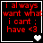 Four- of black backgrounds with red text and white borders, each showing identical text with varying heart symbols at bottom-right