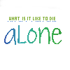 Animated contact sheet of a text-based buddy icon showing "alOne" with blue and green lettering, small dots above the word, and subtle frame-to-frame variations in dot placement and color intensity.