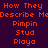 orange text on a dark purple background with blue highlighted sections, showing repeated phrases and words in pixelated font