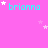 A static image with a bright pink background displaying the name 'brianna' in cyan text repeated across three , each accompanied by small white and light purple stars