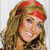 Four- with a woman wearing red headband, another woman touching hair, white tiger, and red text on blue background