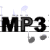 Animated MP3 icon with musical notes on a staff, showing sequential changes in note positions and colors across frames.