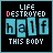 A 4x4 grid of identical animated frames showing a pixelated text-based icon with