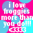 Pixelated text and symbols on a pink background with blue circles, repeated in four identical quadrants.