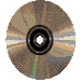 Six circular disc-shaped objects with reflective surfaces arranged in two on a light gray background, some showing metallic sheen and color shifts