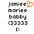 Pixelated text and symbols arranged in two with an orange heart icon on the left 's top , all on a white background