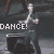 Animated contact sheet showing five sequential frames of a person dancing with text overlays, arranged in 3x2 grid on gray background.