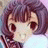 A pixelated anime-style character with purple hair and large red eyes on the left, next to a black background with white text "Anime IM" and stylized "AIM" logo on the right.