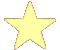 Animated sequence of star-shaped icons transitioning through various sizes, orientations, and color gradients from light yellow to dark brown on a gray background.