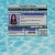 Pixelated static image shows a browser window with a profile picture and text fields on a light blue background.
