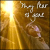 A person in a hooded cloak reaches upward toward bright golden light rays, with handwritten text overlays and a final frame showing only the radiant burst.