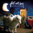 Pixelated night scene with crescent moon, two figures in bed, and text overlays on cyan background.