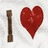 A four-quadrant image with a brown vertical bar, red heart symbol, white text "Cute" on pink background, and green text "boys" on blue background.