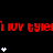 Red text repeats across black background with white star icons in varying vertical stacks, some stars animate to form longer