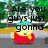 Animated sequence showing a red and yellow character with text changing across frames against a green background.