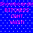 Pixelated blue background with white dots and pink text repeating 'Snowboardin', 'BITCHESS', 'CANT', 'WAIT!' in two identical vertical