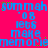 A static digital image with repeating blue text on a bright pink background, featuring layered and distorted textual elements including 'summah', '08', 'lets', 'make', and 'memoriememoriememorie' in pixelated font styles.
