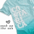 Pixelated icon with light blue gradient background, white stylized text, and gray pixel art elements including a heart shape.