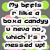 A static image with a gray background featuring scattered green and pink circles, overlaid by white text in black lettering.