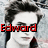 Two side-by-side pixelated images of a person with dark hair and light skin, each labeled with red text below the face.