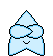 Light blue star-shaped character with black eyes and mouth, displaying multiple facial expressions including closed eyes, smiling, winking, and a small orange nose.