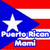 Pixelated icon featuring Puerto Rican flag design with white star, red and white stripes, blue triangle, and text "Puerto Rican Mami" in white and blue lettering.