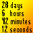 Pixelated text displays a countdown timer and 'That's when the world will end' on yellow-orange gradient background with two names below.