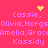 Pixelated pink background with repeated text names and yellow pixel art symbols, including a heart and starburst.