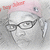 A grayscale cartoon-style face with glasses and a pink headband, showing subtle expression changes across four