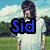 A pixelated image of a person in a white shirt standing outdoors with text overlays and an animated character on the right.